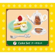Re-Ment Gudetama Cafe [7. Cake Set] Miniature figure Box (Japan Import)