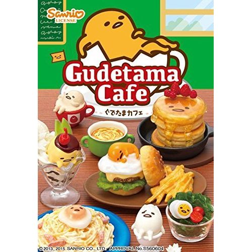  Re-Ment Re-ment Gudetama Cafe Egg Dishes Miniature Full Set Box (Set of 8)