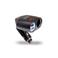 ReVIVE PowerUP 3P Universal 3 Port Car Charger & Adapter with Dual USB Ports