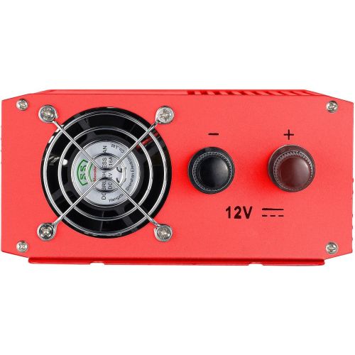  [아마존베스트]-Service-Informationen reVolt Sine wave inverter: car voltage converter 700 W, 2 x 230 V AC, 5 V USB, peak 1400 W (sine wave voltage converter)