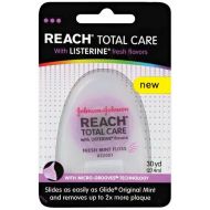 Reach Total Care Floss with Listerine, Fresh Mint, 30 Yards (Pack of 4)