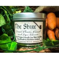 ReadingRoomCandleCo The Shire *Lord of the Rings Inspired Soy Wax Candle* Tolkien & Bookish- Carrot Flower, Fennel and Pipe Tobacco