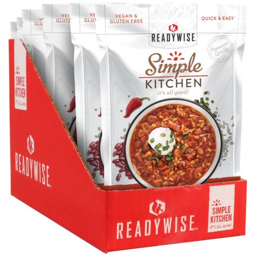  ReadyWise 6-Pack Case Simple Kitchen Hearty Veggie Chili Soup RWSK05-027 CampSaver