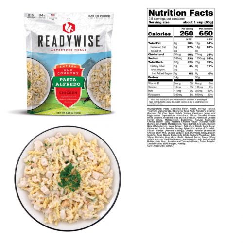  ReadyWise 6-Pack Case Old Country Pasta Alfredo with Chicken RW05-002