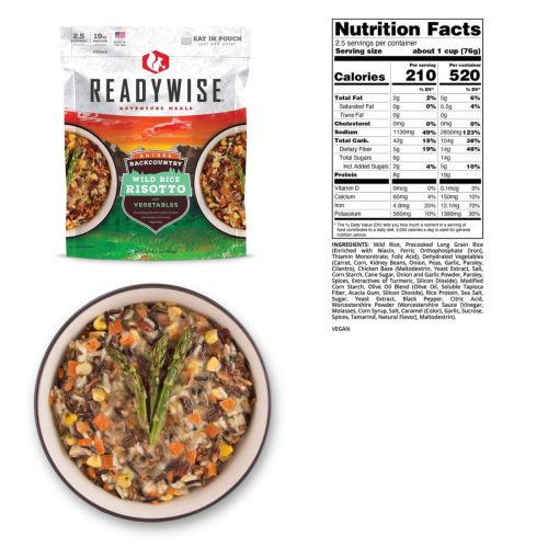  ReadyWise 6-Pack Case Backcountry Wild Rice Risotto with Vegetables RW05-018