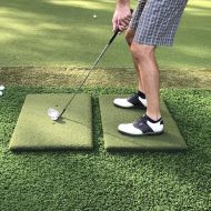 [아마존베스트]Real Feel Golf Mats The Original Country Club Elite The First Golf Mat That Takes A Real Tee and Lets You Swing Down Through, Simulator, Indoor, Outdoor Use. Modular 2-Piece Twin-C