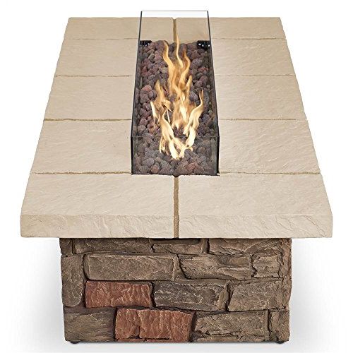  Real Flame Sedona 29 x 66 Propane Fire Table in Buff