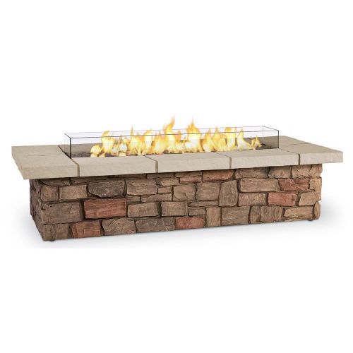  Real Flame Sedona 29 x 66 Propane Fire Table in Buff