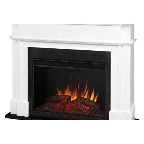  Real Flame 8060E Harlan Grand Electric Fireplace in White, Large