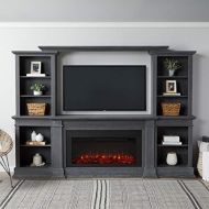 Real Flame Monte Vista Electric Media Fireplace, Antique Gray