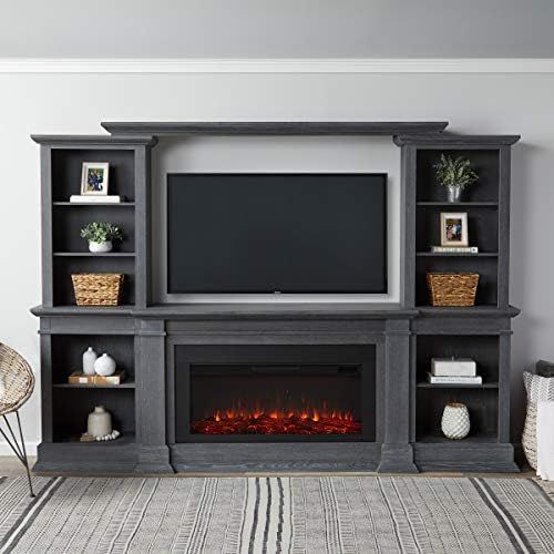  Real Flame Monte Vista Electric Media Fireplace, Antique Gray