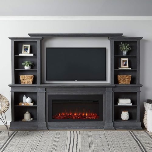  Real Flame Monte Vista Electric Media Fireplace, Antique Gray