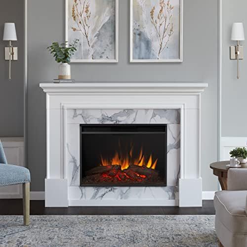  Real Flame 8240 Merced Electric Fireplace (White)