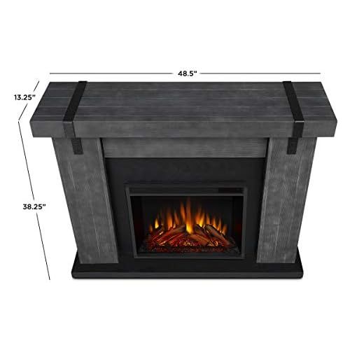  Real Flame Aspen Electric Fireplace, Barn Wood Grey