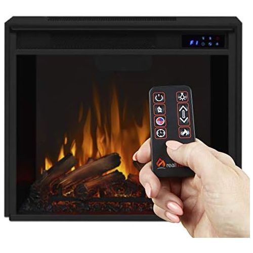  Real Flame G8600E Silverton Electric Fireplace, Black