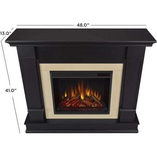  Real Flame G8600E Silverton Electric Fireplace, Black