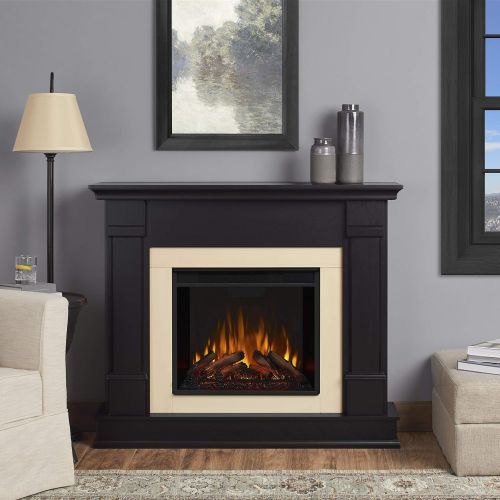  Real Flame G8600E Silverton Electric Fireplace, Black