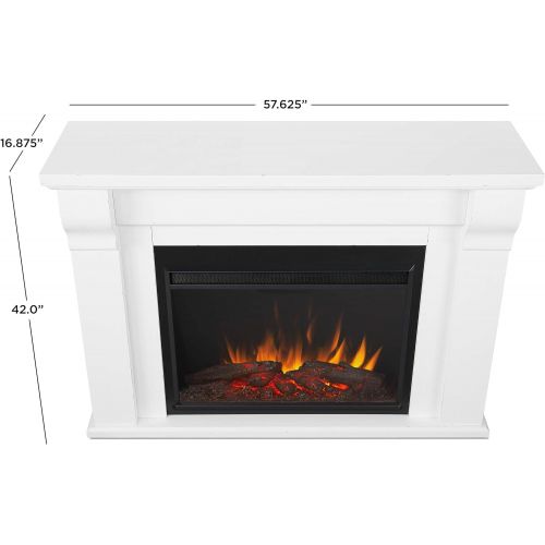  Real Flame Whittier Grand Electric Fireplace, White