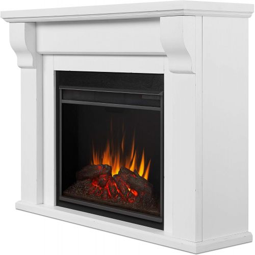  Real Flame Whittier Grand Electric Fireplace, White