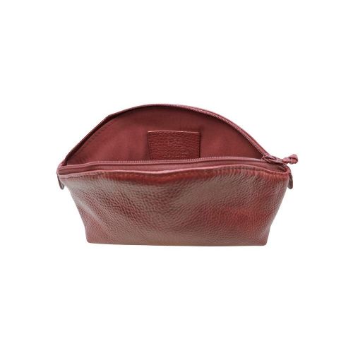  Orange Genuine Leather Cosmetic Bag - Colorado Collection  Made in USA by Real Leather Creations Factory Direct  Gift Box  FBA657