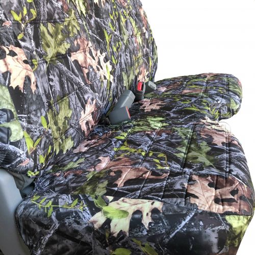  RealSeatCovers RSC US Automotive Grade A27 Toyota Tacoma Bench Seat Covers Molded Headrest 5 to 7 Shifter Cutout Camouflage, Camo