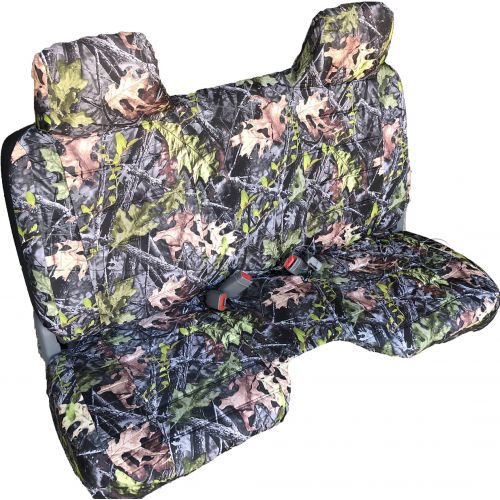  RealSeatCovers RSC US Automotive Grade A27 Toyota Tacoma Bench Seat Covers Molded Headrest 5 to 7 Shifter Cutout Camouflage, Camo