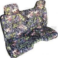 RealSeatCovers for Front Bench Thick A25 Molded Headrest Small Notched Cushion Seat Cover for Toyota Tacoma 1995-2004 (Camouflage, Camo)