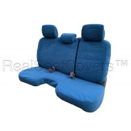 RealSeatCovers for Toyota Tacom Regular Cab Solid Bench with 3 Adjustable Headrest A30 Custom Made for Exact Fit Seat Cover for Toyota Tacoma 2005-2008 (Blue)