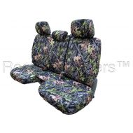 RealSeatCovers for Regular Cab Solid Bench with 3 Adjustable Headrest A30 Custom Made for Exact Fit Seat Cover for Toyota Tacoma 2005-2008 (Camouflage, Camo)