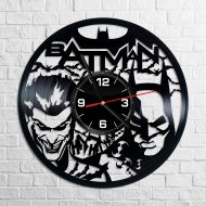 RealVinylArt Batman Vinyl Wall Clock Record Home Decor Art Fans Living Room Birthday Gifts Anniversary Poster Joker Hanging Steampunk Batman Vinyl Clock