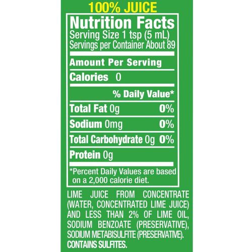  Realime ReaLime 100% Lime Juice, 15 Fluid Ounce Bottle (Pack of 12)