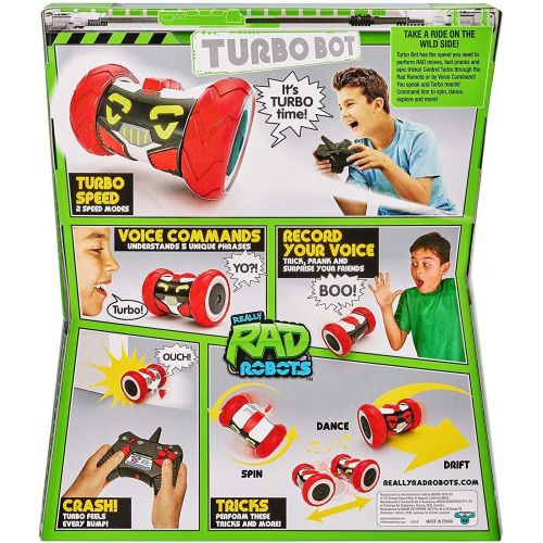  [아마존베스트]Really R.A.D Robots Really RAD Robots - Electronic Remote Control Robot with Voice Command - Built for Speed and Tricks - Turbo Bot