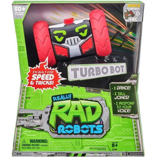  [아마존베스트]Really R.A.D Robots Really RAD Robots - Electronic Remote Control Robot with Voice Command - Built for Speed and Tricks - Turbo Bot