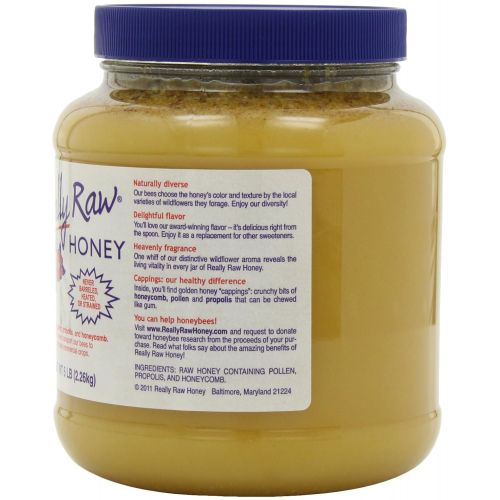  Really Raw Honey, Totally Unprocessed, 5-Pound