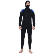 Realon Diving Suit Men 5mm Full Surfing Wetsuit Hoodie Snorkeling Jumpsuit