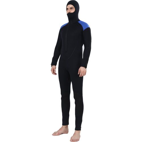  Realon Diving Suit Men 5mm Full Surfing Wetsuit Hoodie Snorkeling Jumpsuit