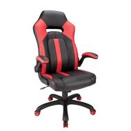 Realspace High-Back Gaming Chair, Red/Black
