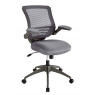 Realspace Calusa Mesh Mid-Back Chair, Silver