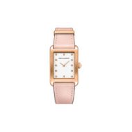 Rebecca Minkoff Moment Rose Gold Tone Leather Watch, 26.5MMx38.5MM