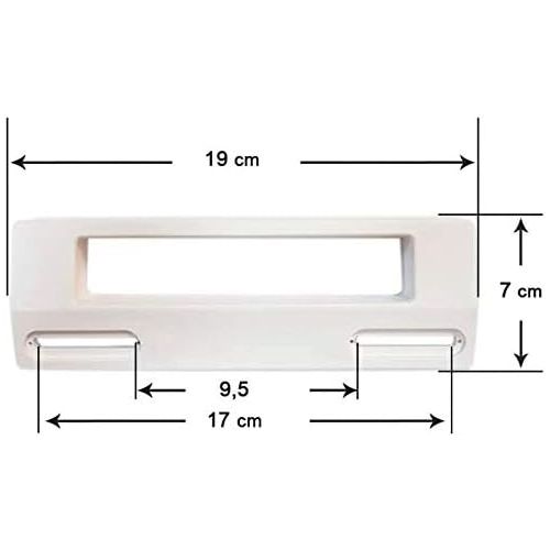  Recamania - Universal Verstellbare Kuehlschrank Gefrierschrank Tuergriff (190mm, weiss)