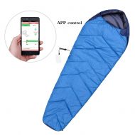 Rechargeable FIRSERMO Electric Heated Sleeping Bag Mummy Outdoor Lightweight Portable Waterproof Temperature Range 15-50F 5V 2A Heated to 107F Smart APP Control for Adults Camping Hiking