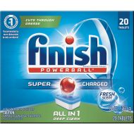 Reckitt & Benckiser Finish All In 1 Powerball, Fresh 20 Tabs, Dishwasher Detergent Tablets (Pack of 8)