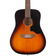 Recording King Dirty 30s Series 9 12-string Dreadnought Acoustic Guitar - Tobacco Sunburst
