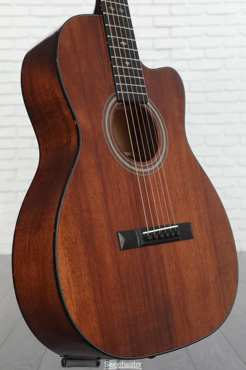 Recording King Tonewood Reserve Koa 00 12-fret Cutaway Acoustic Guitar - Natural