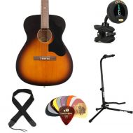 Recording King Dirty 30s Series 9 000 Acoustic Guitar Essentials Bundle - Tobacco Sunburst