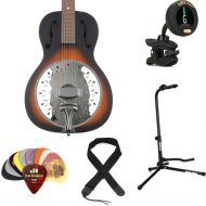 Recording King Dirty 30s Single 0 Resonator Acoustic Guitar Essentials Bundle - Tobacco Sunburst