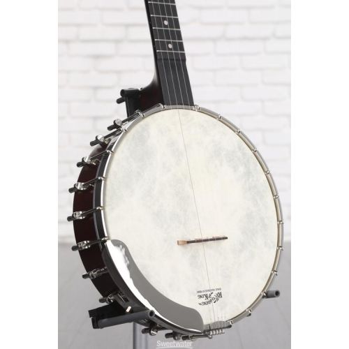  Recording King Madison Open Back RK-OT26 Banjo with Whyte Laydie-style Tone Ring - Hand-rubbed Brown Satin