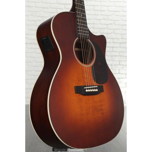  Recording King Road King Pro Grand Auditorium Cutaway Acoustic-electric Guitar - Transparent Brown Burst