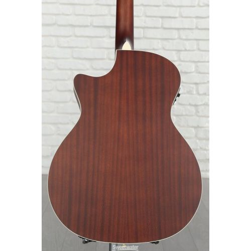  Recording King Road King Pro Grand Auditorium Cutaway Acoustic-electric Guitar - Transparent Brown Burst