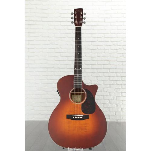  Recording King Road King Pro Grand Auditorium Cutaway Acoustic-electric Guitar - Transparent Brown Burst